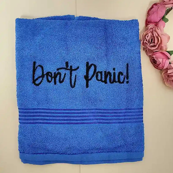 Personalized Bath Towel - Blue